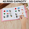Imitation Leather Earring Displays Storage Book EDIS-WH0022-45A-3