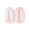 Natural Rose Quartz Oval Pendants G-N342-105C-1