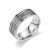 201 Stainless Steel Scale Pattern Finger Rings for Men FS-WGDD078-02-1