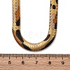 Brass Flat Snake Chain Necklaces NJEW-Z059-01G-02-5