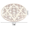 Laser Cut Wooden Cup Mat WOOD-WH0015-25-2