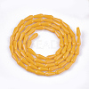 Opaque Solid Color Glass Beads Strands X-GLAA-T009-001D-2