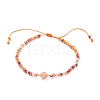 Adjustable Nylon Thread Braided Bead Bracelets BJEW-JB05658-2