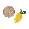 Handmade Glass Beaded Grape Pendants PALLOY-MZ00489-04-2