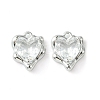Brass Micro Pave Cubic Zirconia Charms KK-L208-06P-07-2