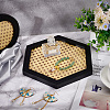 Hexagon Rattan Jewelry Plates AJEW-WH0258-735-4