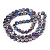 Electroplate Glass Beads Strands EGLA-N002-27-G02-2
