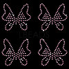 Butterfly Hotfix Glass Rhinestone DIY-WH0453-71A-01-1