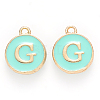 Golden Plated Alloy Enamel Charms LS-ENAM-S118-05G-1
