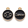 Alloy Enamel Pendants ENAM-S124-01A-08D-1