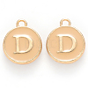 Golden Plated Alloy Enamel Charms X-ENAM-S118-06D-1