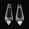 Transparent Glass Pendants GLAA-N025-01-1