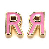 Rack Plating Alloy Enamel Beads LS-X-ENAM-S122-033R-NR-2