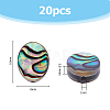 20Pcs Abalone Shell/Paua Shell Beads SSHEL-FI0001-03-2