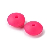 Rondelle Food Grade Eco-Friendly Silicone Focal Beads SIL-F003-07D-4