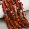 Natural Dragon Veins Agate Beads Strands GG-CBAD37B-01-1