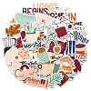 Autumn Daily Theme Colorful Self-Adhesive Picture Stickers DIY-P069-08-1