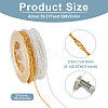 24M 2 Colors Soldered Brass Coated Iron Singapore Chains CH-YS0001-03-5