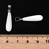 Natural Trochid Shell/Trochus Pendants SSHEL-N027-129-01-4