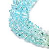 Transparent Glass Bead Strands X-GLAA-H023-03A-4