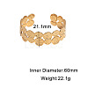 Hammered 304 Stainless Steel Cuff Bangles FS-WG9799F-02-4