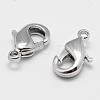 Brass Lobster Claw Clasps KK-P130-093P-NR-1