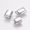 Tarnish Resistant 304 Stainless Steel Magnetic Clasps with Glue-in Ends STAS-F122-03P-3