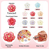 Camellia Transparency Acrylic Beads RESI-TA0004-27A-4