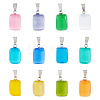 12Pcs 12 Colors Cat Eye Pendants CE-TA0001-04-2