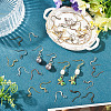 60Pcs 6 Colors Brass French Earring Hooks KK-TADJ0001-10-5
