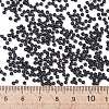 11/0 Glass Seed Beads Black Opaque Colors Diameter 2mm Loose Beads in A Box for DIY Craft SEED-PH0003-01-3