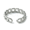 304 Stainless Steel Open Cuff Ring RJEW-L110-031P-3