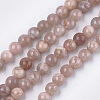 Natural Sunstone Beads Strands G-S333-6mm-038-1