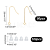 80Pcs 316 Surgical Stainless Steel Earring Hooks STAS-UN0047-66-4