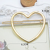 Alloy Geometric Hair Barrettes OHAR-PW0001-216-25-1