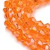 Transparent Electroplate Glass Beads Strands EGLA-A039-T2mm-A11-3