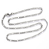 304 Stainless Steel Figaro Chain Necklaces NJEW-S420-003C-P-3