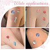 Christmas Theme Pattern Removable Temporary Water Proof Tattoos Paper Stickers AJEW-WH0347-01-4