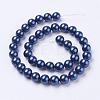 Shell Pearl Beads Strands BSHE-L035-10mm-I08-2