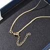 4MM Brass Flat Snake Chain Necklaces for Women KK-CBA4FD4-07G-2