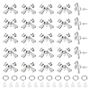 26Pcs Bowknot Brass Earring Findings DIY-ME0001-09P-1