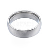201 Stainless Steel Plain Band Finger Ring for Women RJEW-N043-09P-2