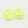 Transparent Acrylic European Beads MACR-Q156-02E-1