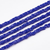 Opaque Color Glass Beads Strands X-GLAA-S178-09B-1