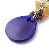 Natural & Synthetic Gemstone Beaded & Handmade Lampwork Pendants Keychain KEYC-JKC00344-01-3