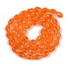 Transparent Glass Beads Strands EGLA-N013-T8mm-D09-2