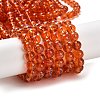 Drawbench Transparent Glass Beads Strands GLAD-Q012-8mm-13-2