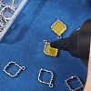 Alloy Open Back Bezel Pendants FIND-WH0111-887P-4