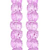 Electroplate Baking Paint Transparent Glass Beads Strands GL-CBA17FF-02A-3