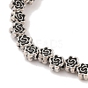 Tibetan Style Flower Alloy Bead Strands TIBEB-O007-06-RS-1